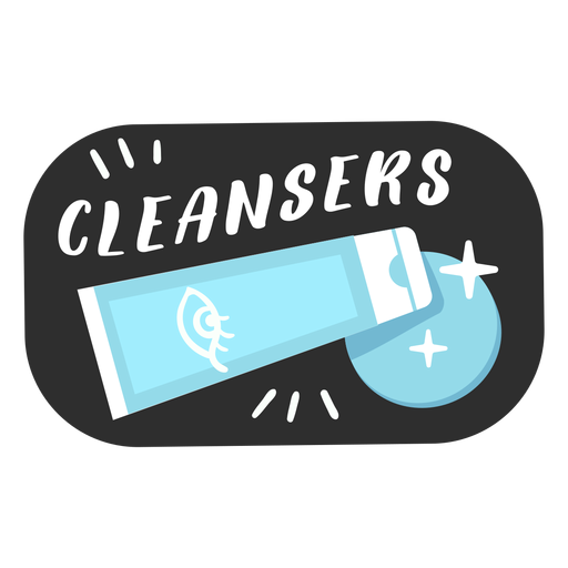 Cleansers bathroom label flat PNG Design