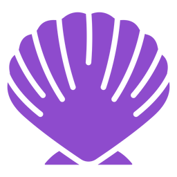 Closed oyster purple PNG Design Transparent PNG