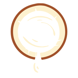 Diseño de leche de coco Diseño PNG