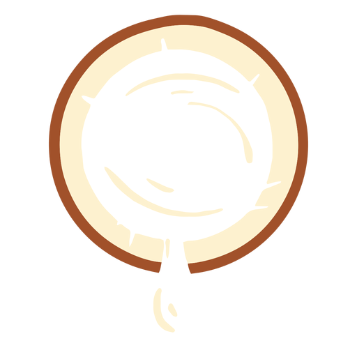 Coconut milk design PNG Design