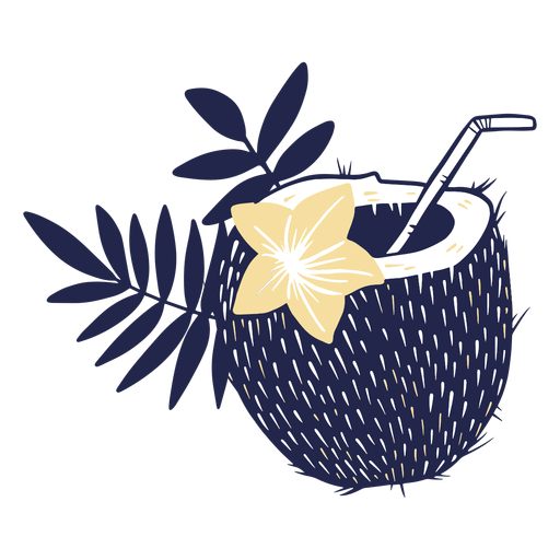 Coconut water PNG Design