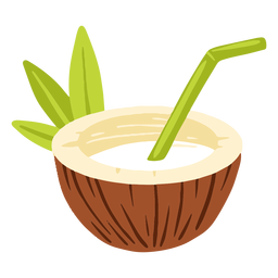 Coconut water design PNG Design
