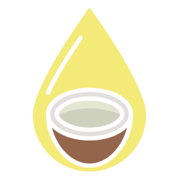 Icono de agua de coco Diseño PNG