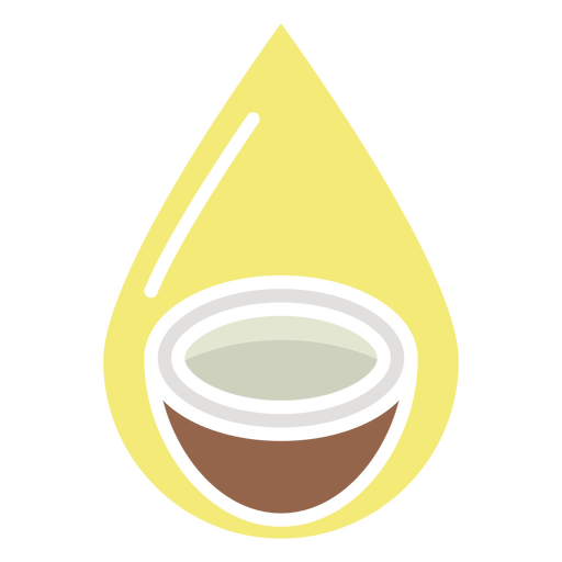 Kokoswasser-Symbol PNG-Design