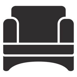 Confy chair black PNG Design