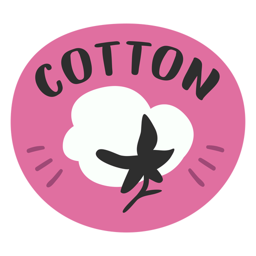 Cotton bathroom label flat