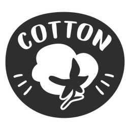 Etiqueta de baño de algodón negro Diseño PNG