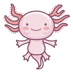 Lindo personaje axolotl