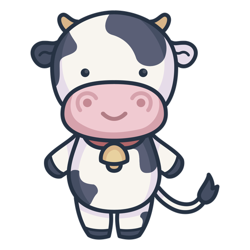 Personagem de vaca bonita Desenho PNG