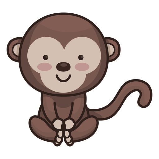 Personagem de macaco bonito Desenho PNG