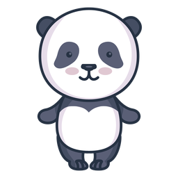 Netter Panda Charakter PNG-Design