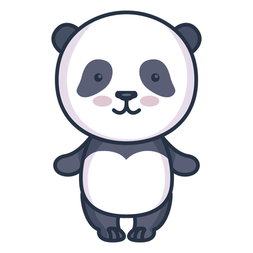 Cute panda character - Transparent PNG & SVG vector file