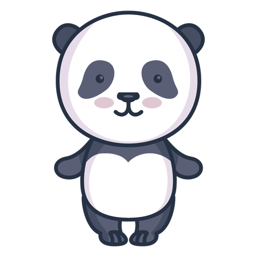 Personagem de panda bonito Desenho PNG
