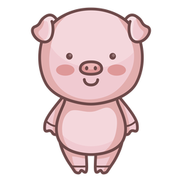 Personagem de porco bonito Desenho PNG