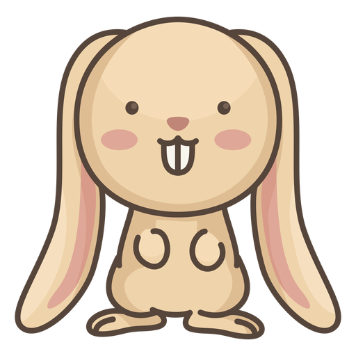 Personagem de coelho fofo Desenho PNG