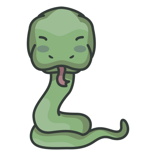 Cute snake character