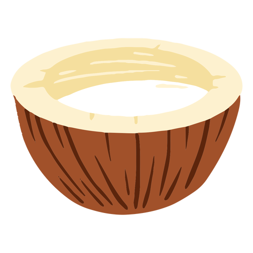 Design meio coco Desenho PNG