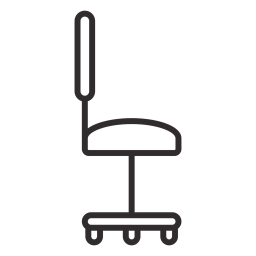 Desk chair stroke PNG Design