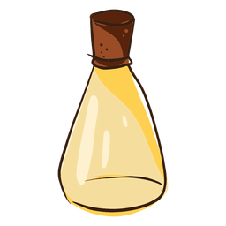 Doodle de óleo de coco engarrafado Desenho PNG