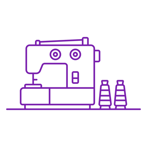 Electronic sewing machine stroke PNG Design