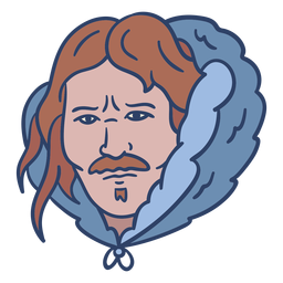 Ilustração de rosto de esquimó Desenho PNG