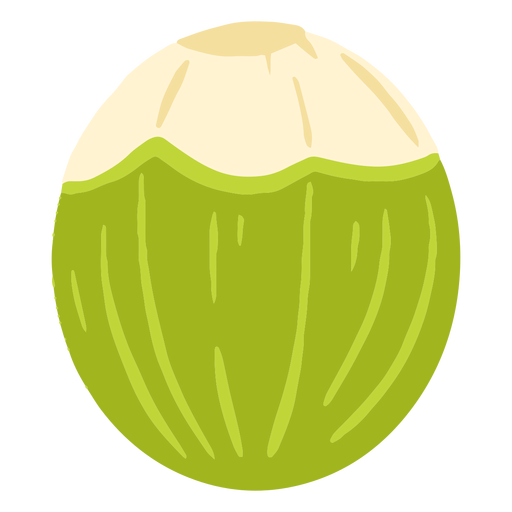 Green coconut design PNG Design