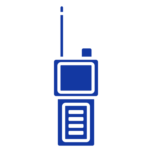 Handheld-Polizeiscanner blau PNG-Design