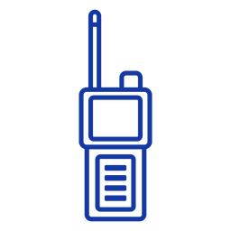 Handheld Polizei Scanner Schlaganfall PNG-Design