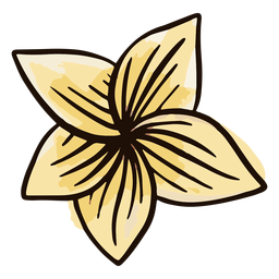 Hawaiian flower watercolor PNG Design