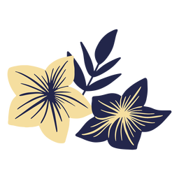 Hawaiian flowers PNG Design
