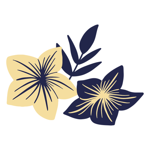 Flores hawaianas Diseño PNG