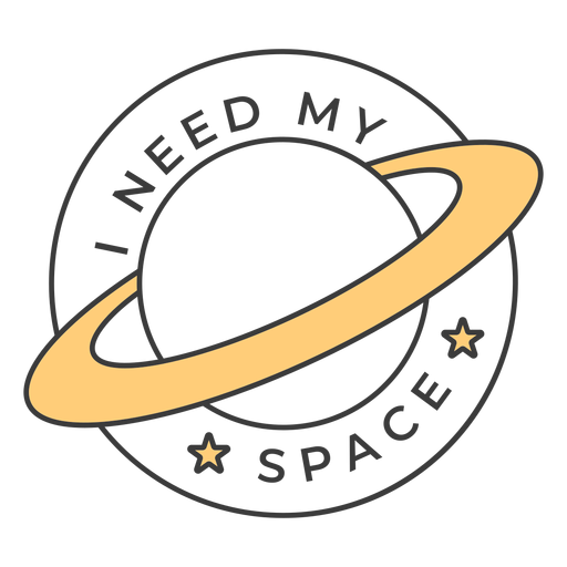 I need my space badge stroke - Transparent PNG & SVG vector file