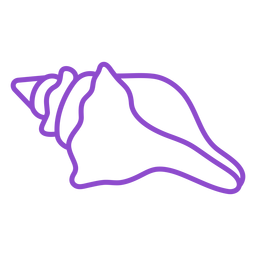 Traço de concha de búzio nodoso Desenho PNG Transparent PNG