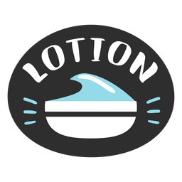 Etiqueta de baño loción plana Diseño PNG