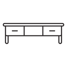 Low dresser stroke PNG Design