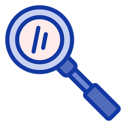 Lupa plana Diseño PNG