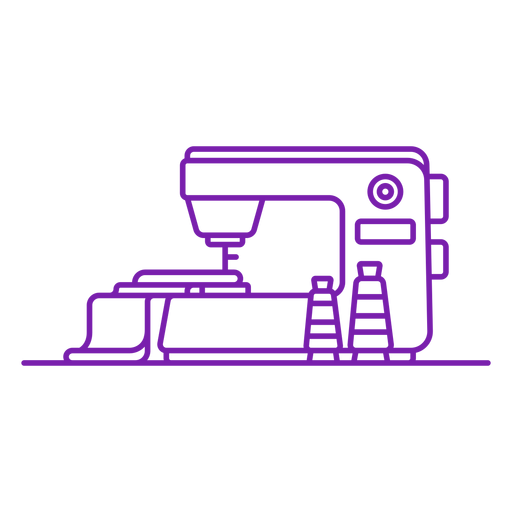 Mechanical sewing machine stroke PNG Design