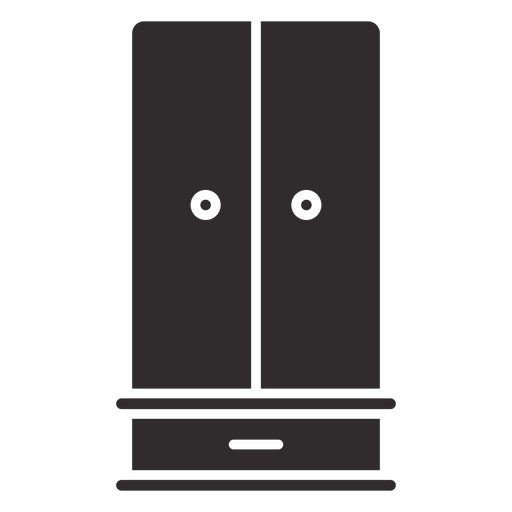 Ein Schubladenschrank schwarz PNG-Design