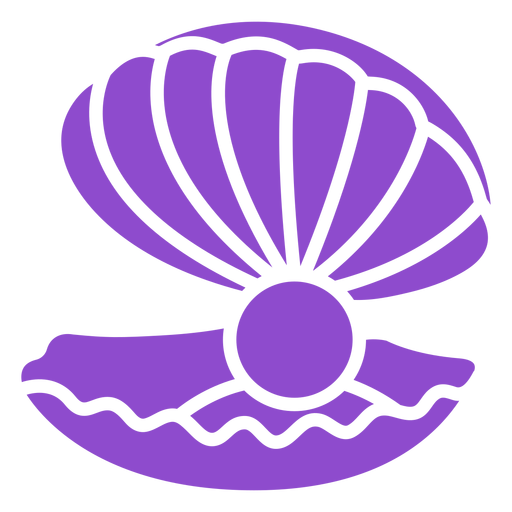 Ostra com roxo pérola Desenho PNG