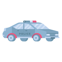 Police patrol car flat PNG Design Transparent PNG