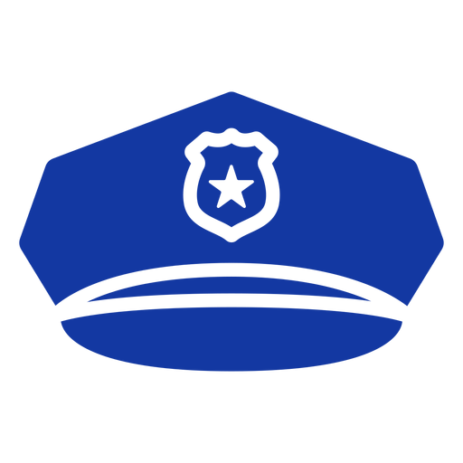 Polizei Peak Cap blau PNG-Design
