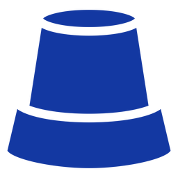 Police siren blue PNG Design