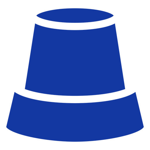 Polizeisirene blau PNG-Design