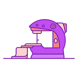 Portable sewing machine flat PNG Design