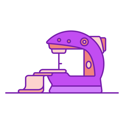 Portable sewing machine flat PNG Design