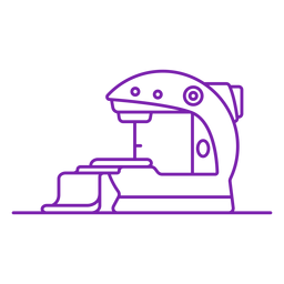 Portable sewing machine stroke PNG Design