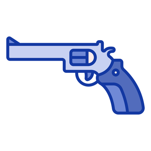 Revolver Polizei flach PNG-Design