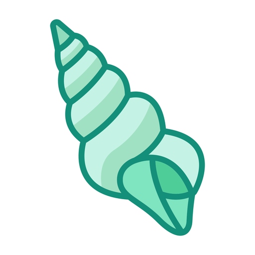 Concha de caracol plana - Descargar PNG/SVG transparente