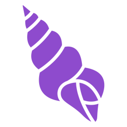 Seashell whelk purple PNG Design