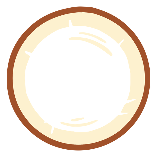 Slice of coconut design PNG Design